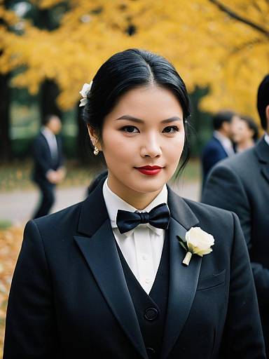 Autumn Wedding Guest in Formal Suit