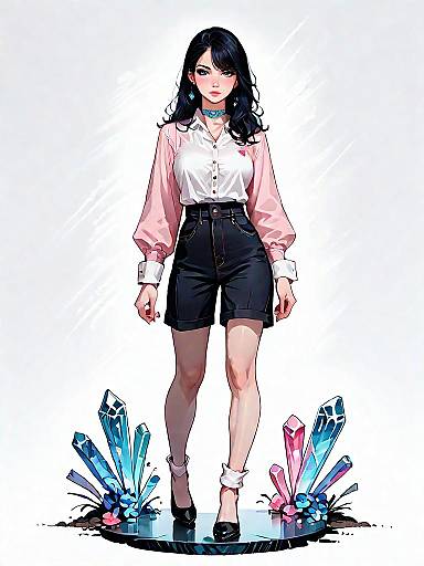 Stylish Business Casual Woman in Comics