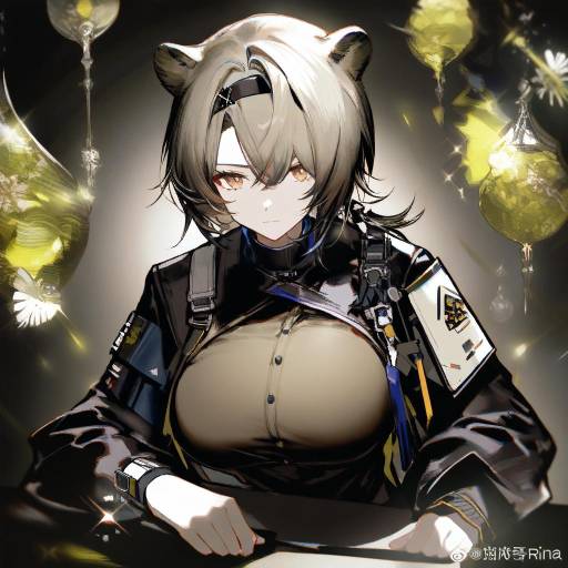 Illustration of Absinthe (arknights), arknights in the style of Koshika rina