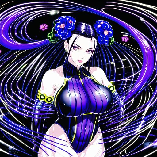 Illustration of Murasaki shikibu (swimsuit rider) (first ascension) (fate), fate/grand order in the style of Kikumaru bunta