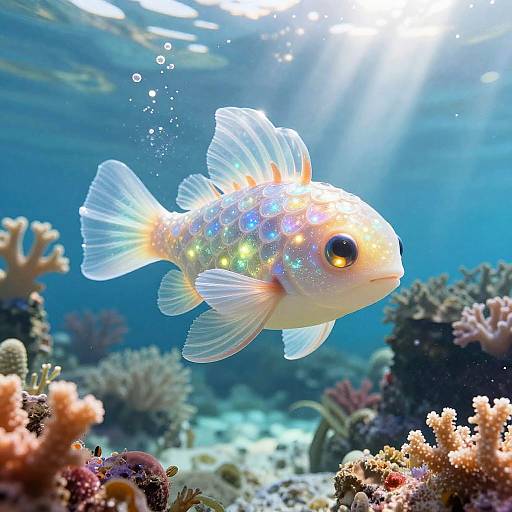 Adorable Fantasy Aquatic Creature