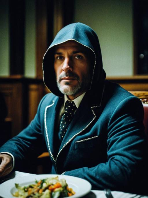 Photorealistic Portrait of Man in Supper Costume
