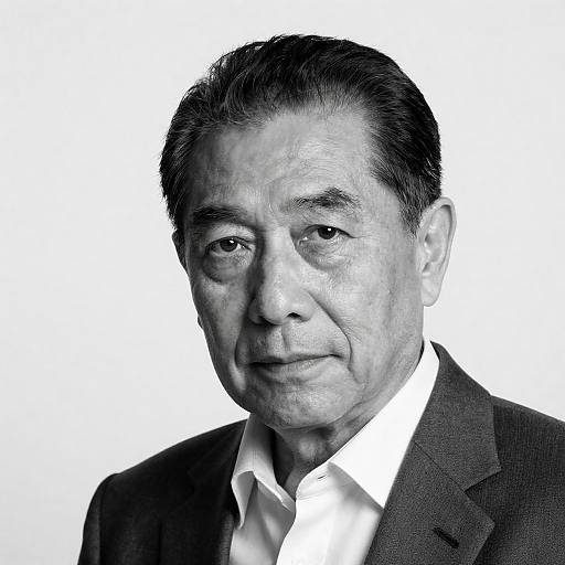 Elegant Black-and-White Portrait of an Elderly Man