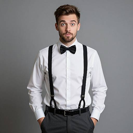 Funny Man Halloween Costume Portrait