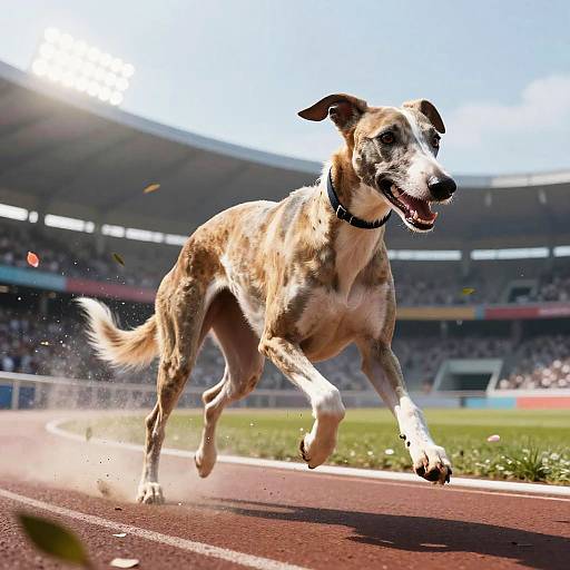 Greyhound Racing in Modern Stadium