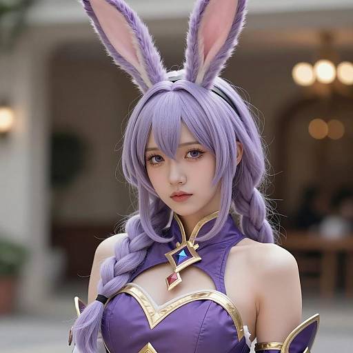 Elegant Beerus Girl Cosplay Portrait