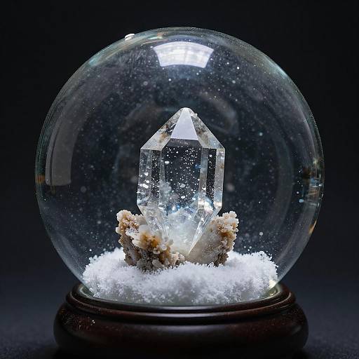 Crystal Cavern in Snow Globe