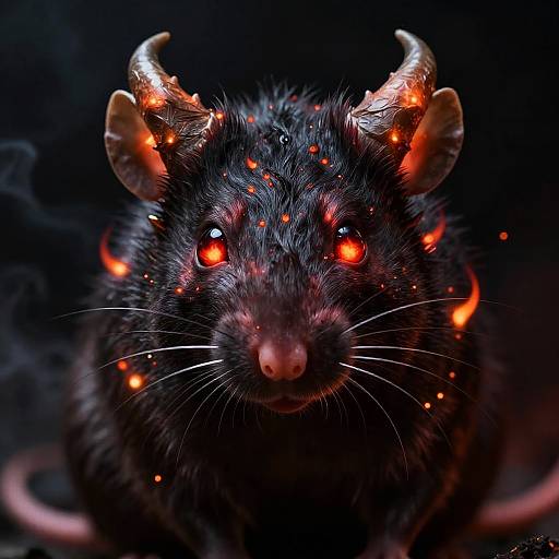 Infernal Demonic Rat Close-Up
