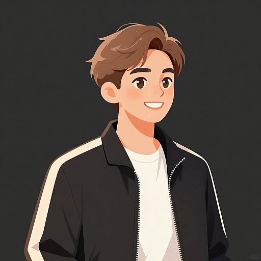 Charming Male Portrait in Stylish Jacket