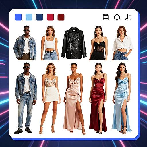 Vibrant Fashion Style Collage Generator