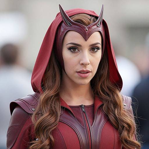 Realistic Scarlet Witch Latex Portrait