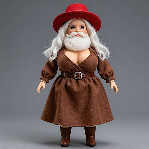 Elderly Doll with Unique Style