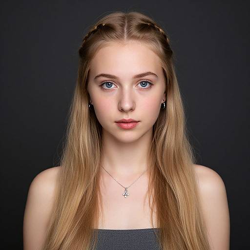 Portrait of Young Blonde Woman