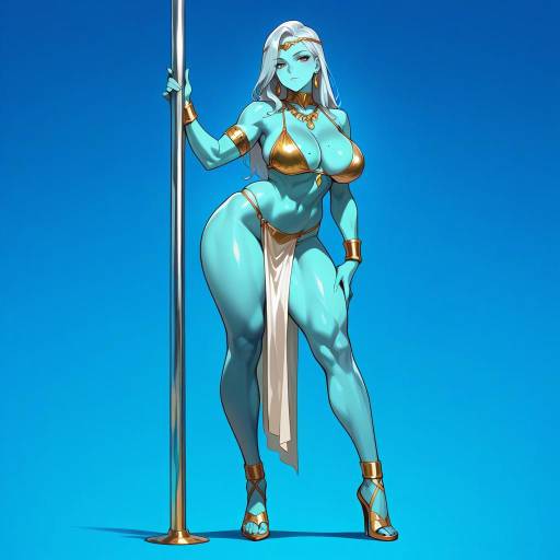 Seductive Alien Beauty on Stripper Pole Seductive Alien Beauty on Stripper Pole