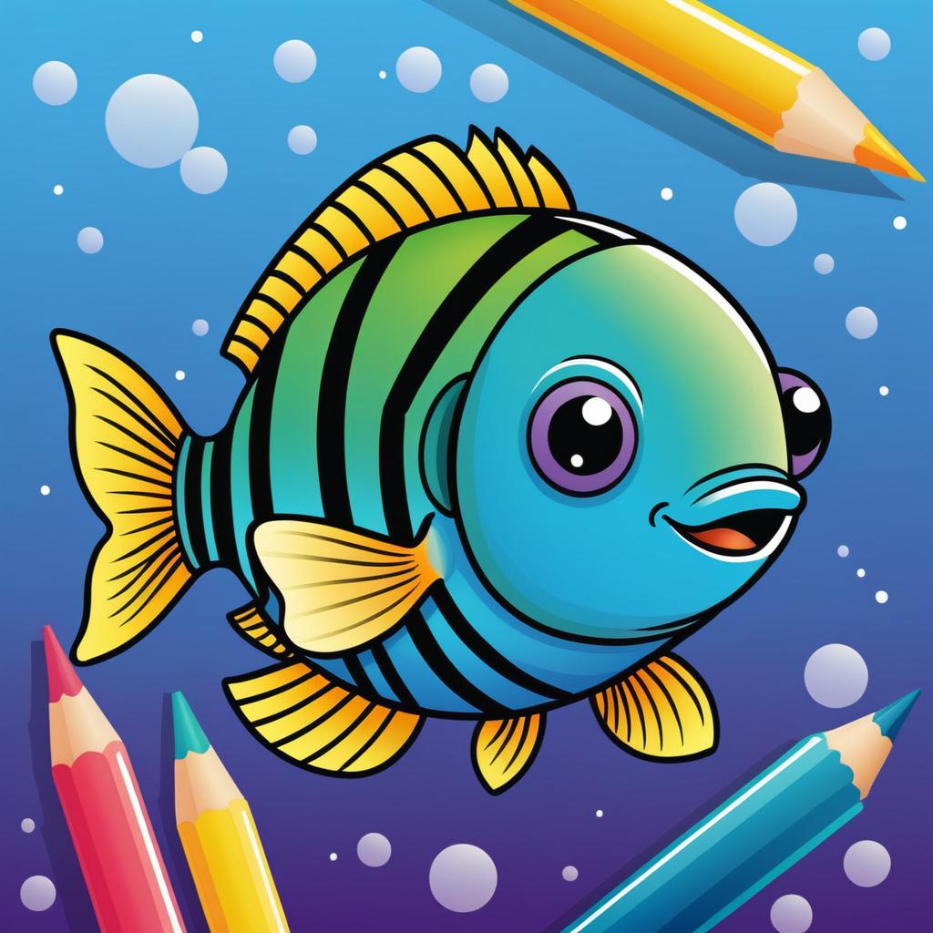 Cute Microceratus Coloring Book Illustration