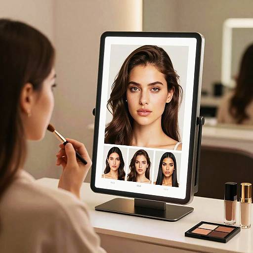 Digital Makeup Generator in Salon