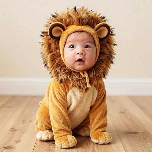 Baby in Lion Costume