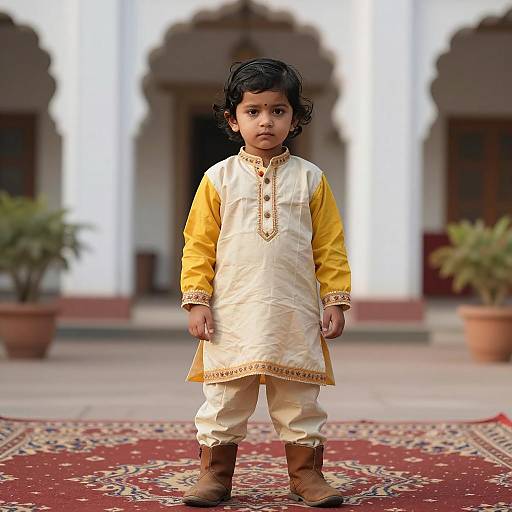 Photorealistic Toddler in Indian Costume