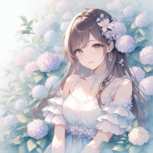 Delicate Floral Elegance in Watercolor