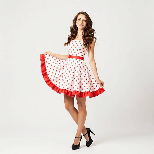 Vintage Playful Portrait of Young Woman