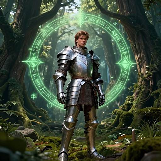 Sebastian the Heroic Warrior in Enchanted Forest