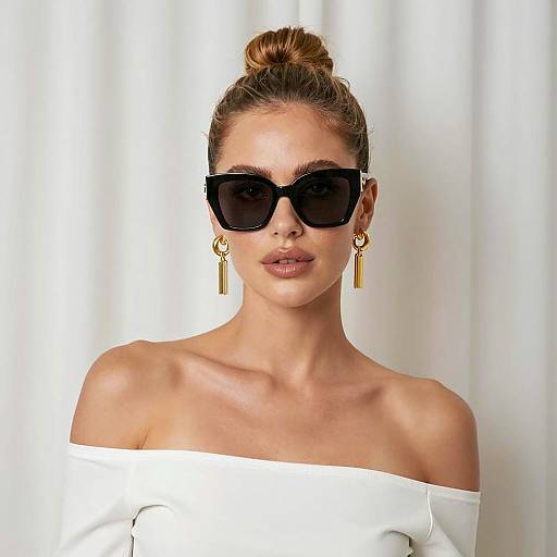 Chic Woman Portrait with Elegant Style