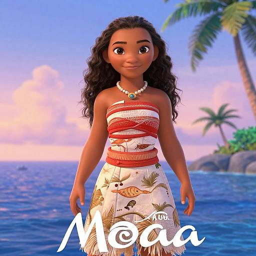 Moana Movie Poster Dress Design