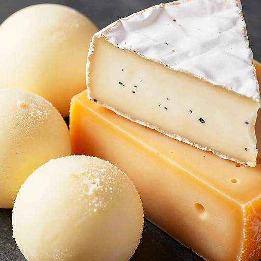 Vibrant Close-Up Cheese Arrangement