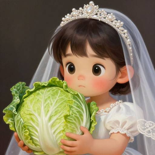 John Oliver with Bridal Veil Cabbage