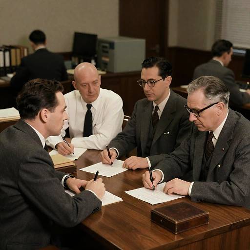 1930s Vintage Office Meeting