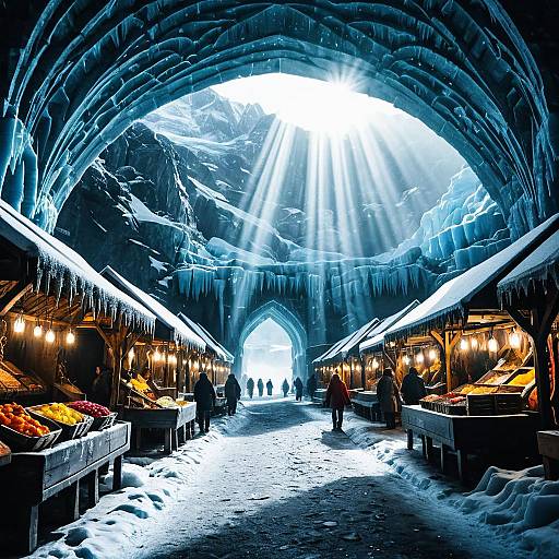 Mystical Frozen Glacier Bazaar