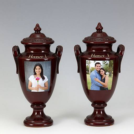 Ceramic Urns with Personalized Photos