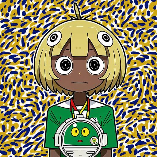 Illustration of Angol mois, keroro gunsou in the style of Robo mikan