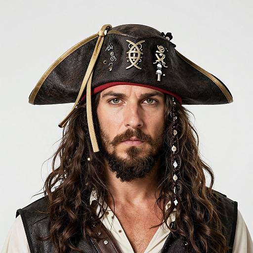 Pirate with Hat and Beard