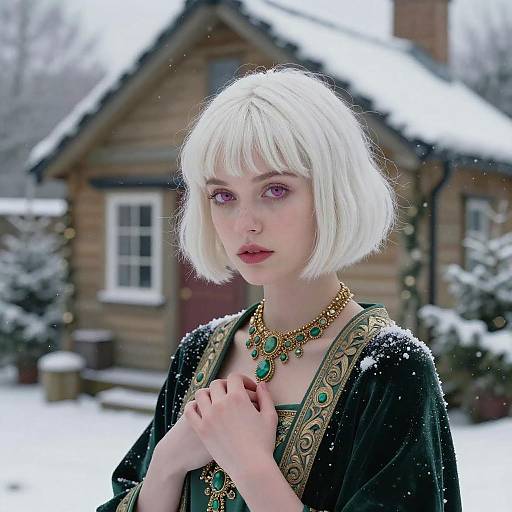 Charming Christmas Cabin with Festive Atmosphere