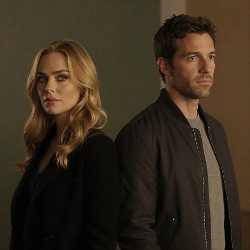 Serious Couple in Warm Natural Light