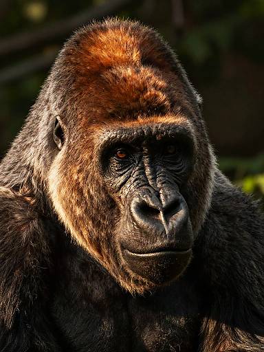 Introspective Jaguar and Gorilla Portrait