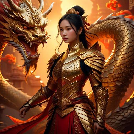 Epic Fantasy Portrait of Asian Warrior
