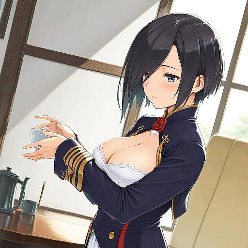 Illustration of Ark royal (azur lane), azur lane in the style of Kawashina (momen silicon)