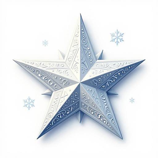 Intricate Winter Magic Star Design