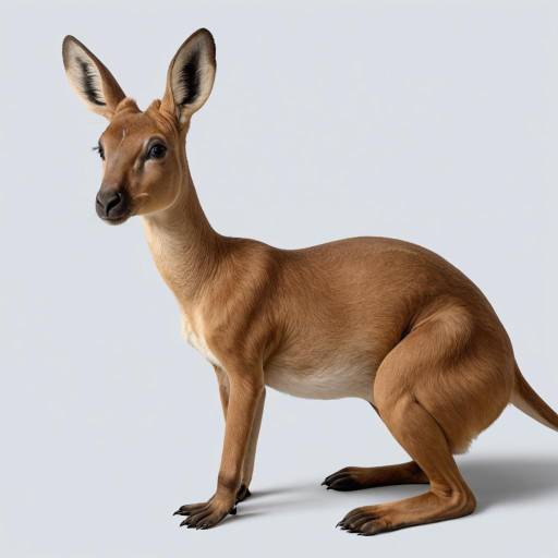 Realistic Portrait of a Smiling Kangaroo Realistic Portrait of a Smiling Kangaroo