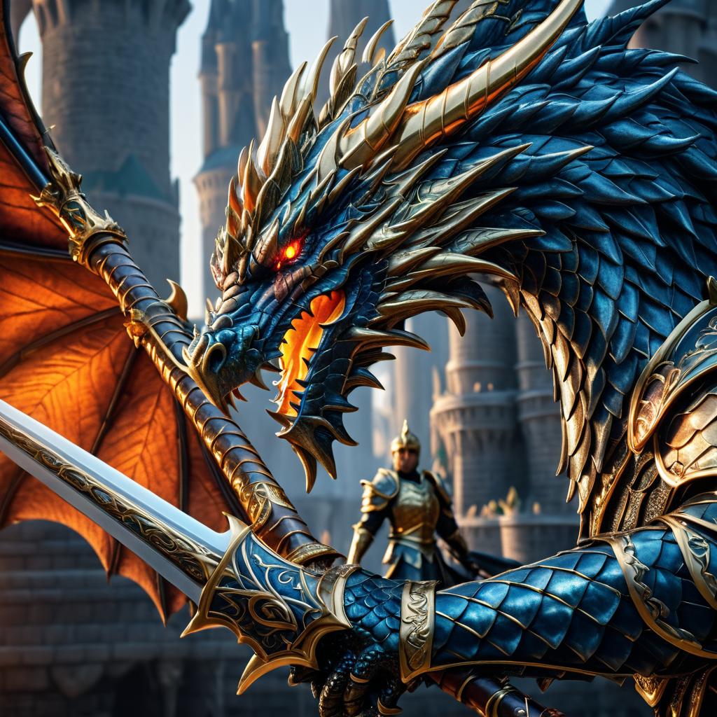 Fierce Dragon and Loyal Knight Artwork