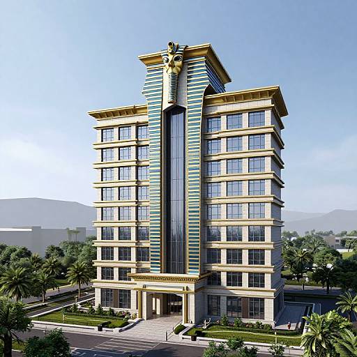 Modern Administrative Building with Pharaonic Design