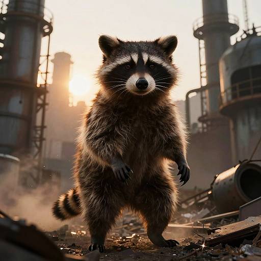 Post-Apocalyptic Raccoon Explorer