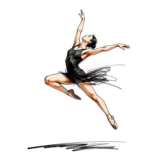 Graceful Dancer in Dynamic Leap