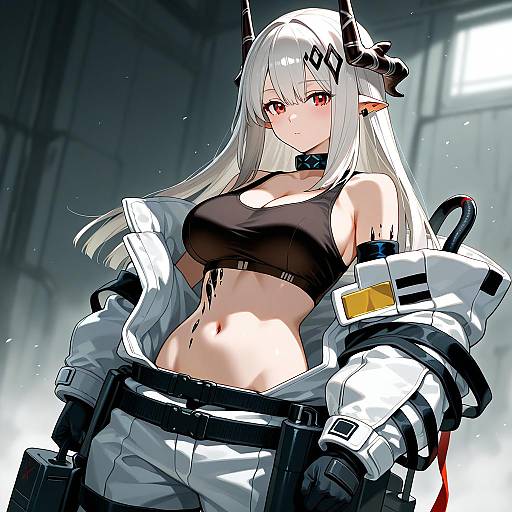 Illustration of Mudrock (elite ii) (arknights), arknights in the style of Tamu (mad works)