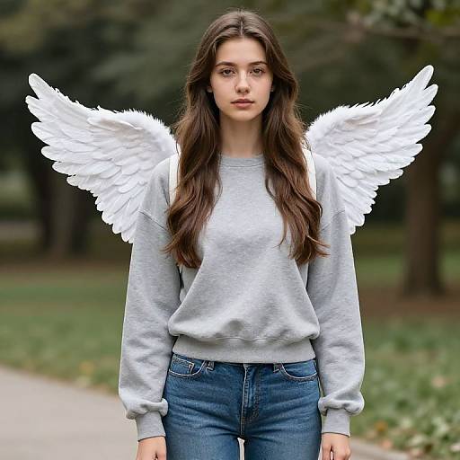 Girl with Angel Wings