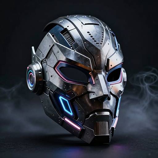 Futuristic Cyberpunk Laser-Cut Mask