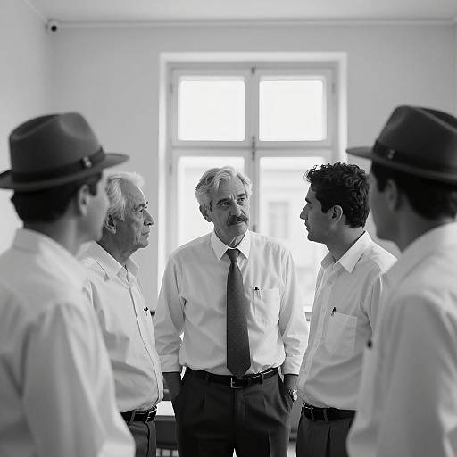 Focused Discussion Among Six Men