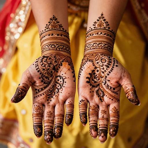 Elegant Traditional Mahendi Hand Designs